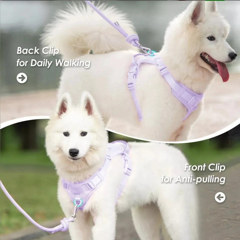 Sunray Mascota No Pull Lavender Dog Harness Size Medium Brand New